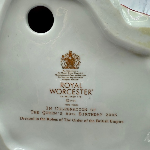 Royal Worcester In Celebration of the Queen’s 80th Birthday, limited Edition vtg - Picture 8 of 11